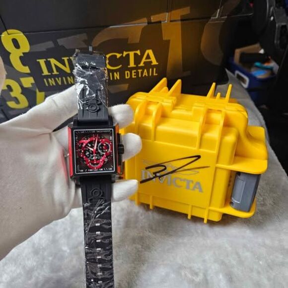 Invicta S1 Rally Black Label Chronograph Red Black 100M
